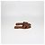 Hermès Sandali Oran in pelle Box calf Gold Hermes Marrone - vista 3