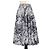 Saia midi impressa em algodão azul marinho e off white Christian Dior Fora de branco