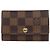 Louis Vuitton Damier Ebene Canvas 6 Key Holder Marrom