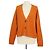 Hermès Hermes Orange Wool H Long Sleeve Cardigan