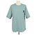 Hermès Camiseta de cuello redondo Hermes Celadon Cotton H Cheval Verde