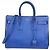 Autre Marque Saint Laurent Sac De Jour Tote Piccola in Pelle Blu