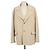 Blazer oversized boxy Nanushka Sea Cream em lã e seda Cru