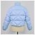 Prada Light Blue Quilted Re-Nylon Puffer Cropped Down Jacket - view 3