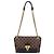 Borsa Louis Vuitton Vavin PM in tela Damier Ebene nera D'oro
