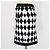 Balmain Black, White Blend Viscose Diamond Pattern Knit Mini Skirt - view 2