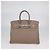 Hermès Borsa Birkin 35 Hermes in pelle Clemence Etoupe con hardware Palladium Taupe