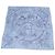 Hermès Hermes Blue Ciel, Encre, Violet Silk Please Hold The Line Scarf 90