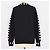 Chanel Black, Ivory Blend Wool Embroidered Applique Crew Neck Sweater - view 3