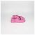 Chanel Dad Flache Sandalen aus rosa gestepptem Lackleder Pink - Ansicht 3