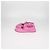Chanel Dad Flache Sandalen aus rosa gestepptem Lackleder Pink - Ansicht 4