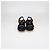 Sandali bassi Dad in pelle matelassé nera e corda Chanel Nero