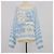 Loewe Anagram gestreifter Pullover aus Mohair-Mischung in Blau und Weiß