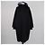 Prada Black Blend Wool Belted Hoodie Coat