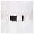 Veste Moncler Off White en polyester avec capuche amovible bordée de fourrure et ceinture Blanc - vue 4