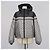 Christian Dior Grey Oblique Polyester Puffer Reversible Jacke Grau