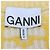 Ganni Yellow, Off White Wool Logo Print V-Neck Sleeveless Top Amarillo - vista 5