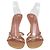 Sandali slide Debora Amina Muaddi in pelle dorata con cristalli a farfalla D'oro