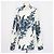 Louis Vuitton White, Blue Cotton Flower Monogram Langarmshirt
