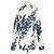 Camisa de manga comprida Louis Vuitton White, Blue Cotton Flower Monogram