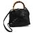 Borsa a spalla Gucci Bamboo Marrone Nero - vista 2
