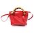 Borsa a tracolla Gucci Bamboo Rosso Crudo - vista 3