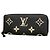 Louis Vuitton Monogram Empreinte Bicolor Langbeutel Schwarz Beige