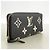 Louis Vuitton Monogram Empreinte Bicolor Langbeutel Schwarz Beige - Ansicht 2