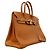 Hermès Borsa Hermes Birkin 35 in pelle Courchevel Gold D'oro - vista 2