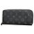Portafoglio Zippy Louis Vuitton Monogram Eclipse Nero