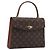 Louis Vuitton Malesherbes Monogram Canvas Castaño