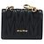 Miu Miu Biker Chain Matelassé Leather Preto - vista 2