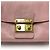 Borsa a tracolla Miu Miu in pelle borchiata Small Rosa - vista 6