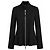 Giorgio Armani Kaschmir-Mix Rippstrick-Jacke mit Reißverschluss Schwarz - Ansicht 11