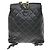 Chanel Duma Drawstring Quilted Leather Small Nero - vista 2