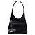 Borsa Gucci Triple G Zip in pelle verniciata nera Nero