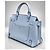 Bolso de mano MCM de cuero en azul claro - vista 3