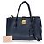 Miu Miu Madras Leather Large Azul marino