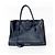 Miu Miu Madras Leather Large Azul marino - vista 3