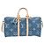 Louis Vuitton Keepall Bandouliere Limited Edition Monogram Watercolor Stripes Denim 50 Azul