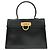 Salvatore Ferragamo Borsa in pelle con manico convertibile Nero
