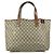 Gucci 211134 GG Supreme Sherry Line Shoulder Tote Beige