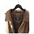 Burberrys Vintage Nova Check Lined Wool Coat Brown Beige