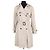 Trench coat bege de algodão Dolce & Gabbana
