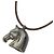 Hermès Hermes Cheval Horse Accessory Choker Marrone Argento