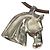 Hermès Hermes Cheval Horse Accessory Choker Marrone Argento - vista 4