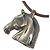 Hermès Hermes Cheval Horse Accessory Choker Marrone Argento - vista 5