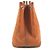 Borsa a spalla in pelle e tela Garden Party PM di Hermès Arancione - vista 3