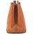 Borsa a spalla in pelle e tela Garden Party PM di Hermès Arancione - vista 4