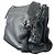 Borsa a tracolla camera accordion Chanel LAX in pelle d'agnello nera 2003/2004 - vista 5